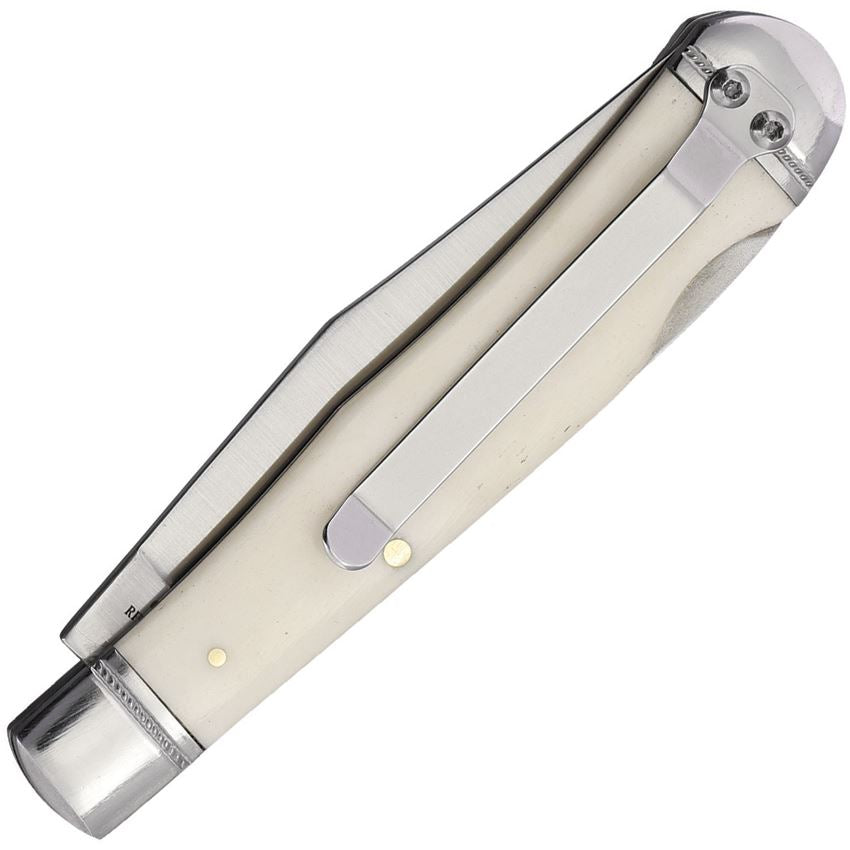 Roper Lockback Trapper White Smooth