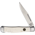 Roper Lockback Trapper White Smooth